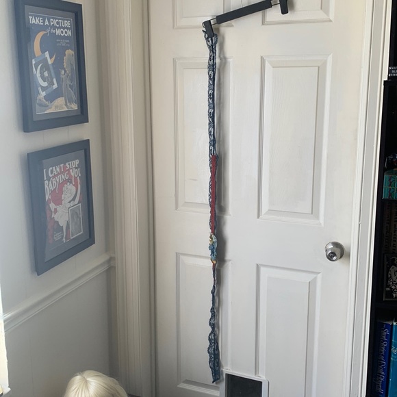 1920s floral - headband blue with antique flowers handmade - lace - Picture 6 of 8